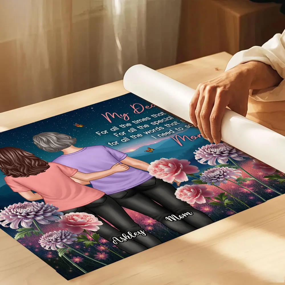 Custom Mother-Daughter Poster or Canvas with Personalized Design - Image 5