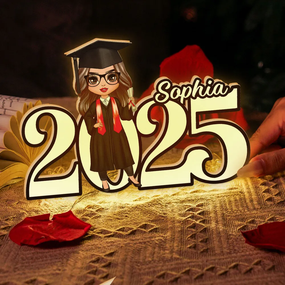 Custom Name Graduation Light Box - Personalized Acrylic Gift - Image 7