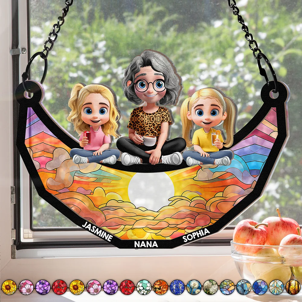 Customized Family Bond Ornament – Personalized Wood and Acrylic Swing Design for Mother’s Day - Image 6