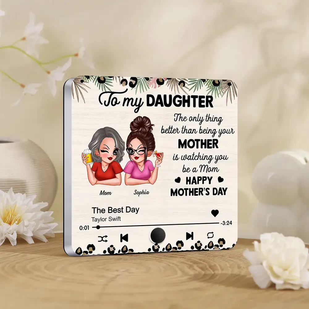 Personalized Acrylic Music Magnet Gift for Daughter - Image 3