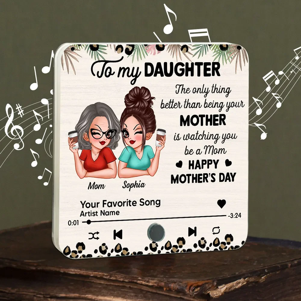 Personalized Acrylic Music Magnet Gift for Daughter - Image 7