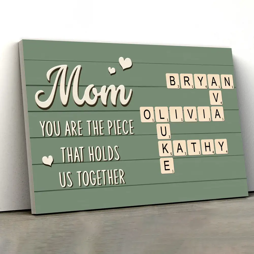 Personalized Crossword Poster – Custom Gift for Mom, Wife & Daughter - Image 3