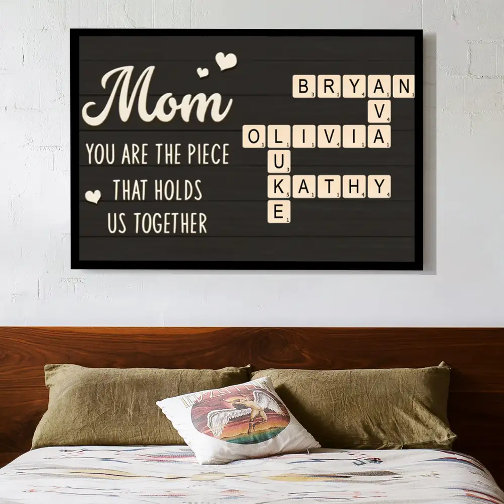 Personalized Crossword Poster – Custom Gift for Mom, Wife & Daughter - Image 4