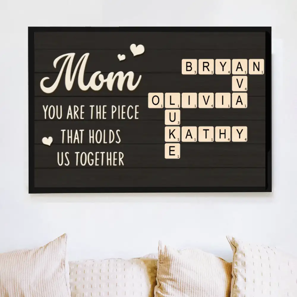 Personalized Crossword Poster – Custom Gift for Mom, Wife & Daughter - Image 5