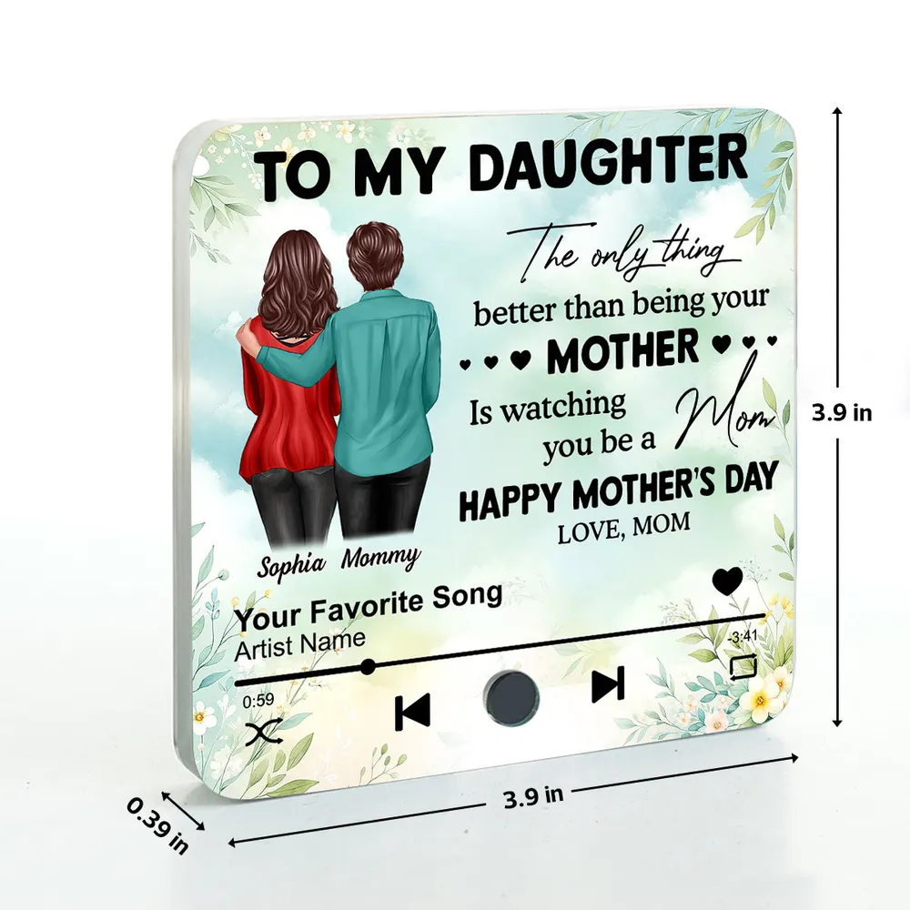 Custom Acrylic Fridge Magnet with Floral Back-Hug Design - Image 9