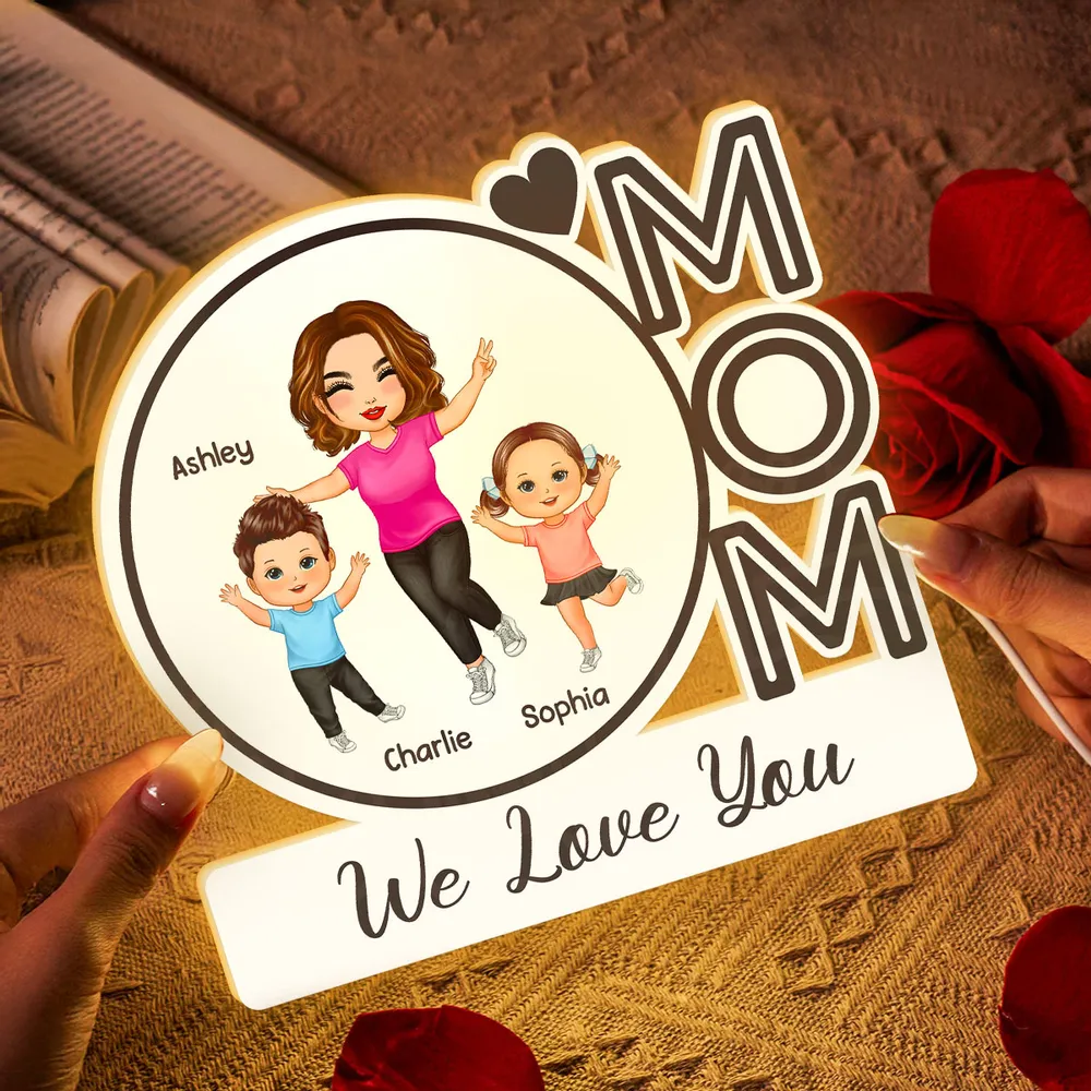 MOM We Love You – Custom Plaque for Mother's Day, Birthday or Family Celebration - Image 4