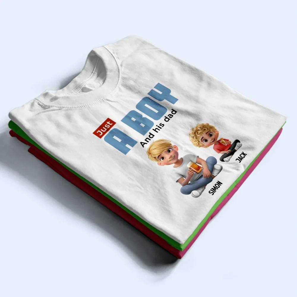 Custom Dad and Girl Tee with Kids' Names - Personalized Gift - Image 5