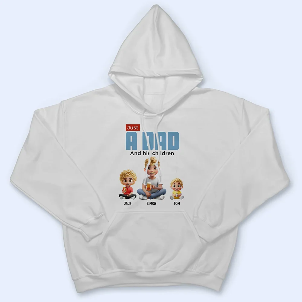 Custom Dad and Girl Tee with Kids' Names - Personalized Gift - Image 7