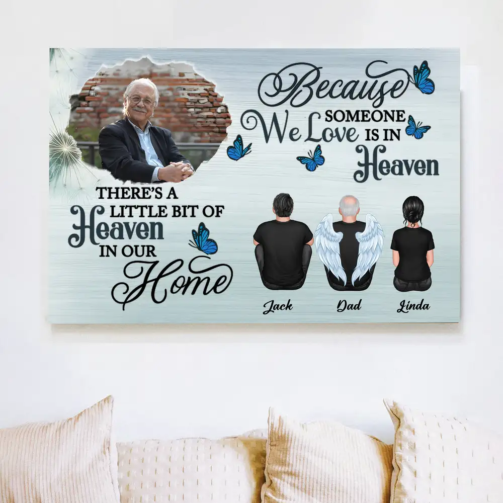Memorial Poster or Canvas Tribute Gift with Personalized Design - Image 3