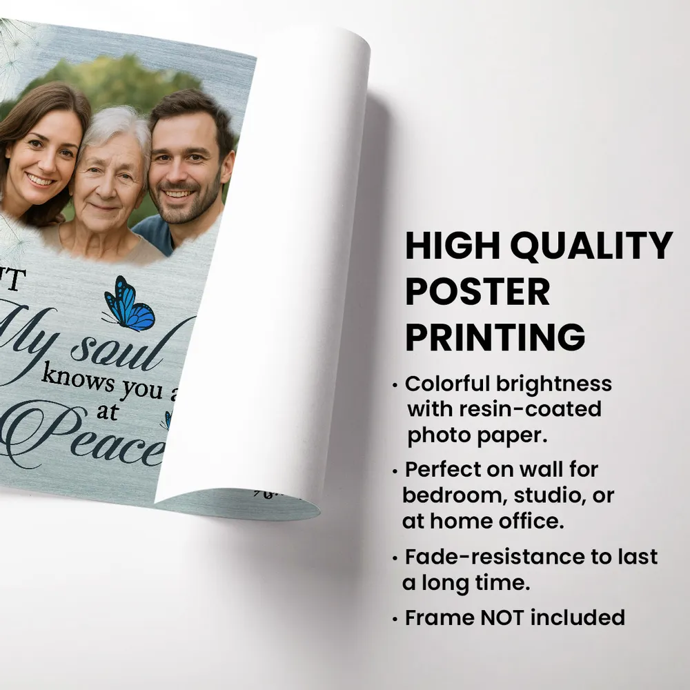 Memorial Poster or Canvas Tribute Gift with Personalized Design - Image 4