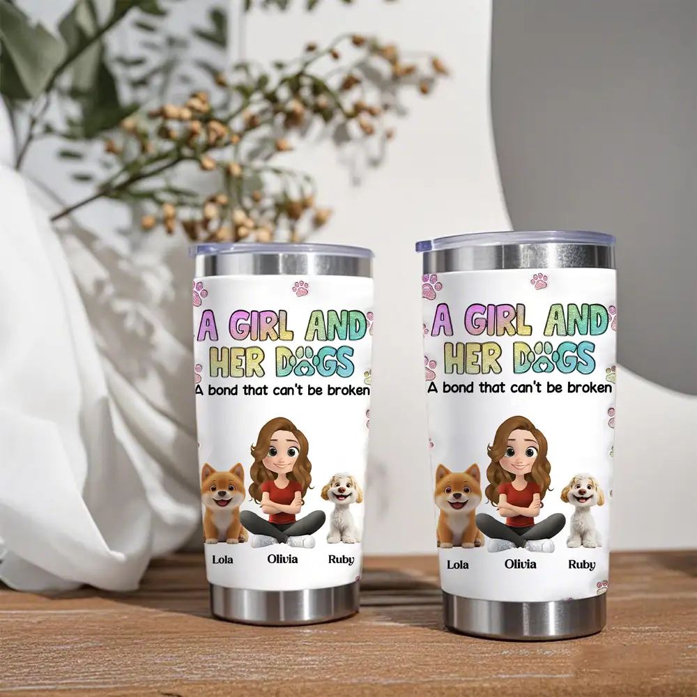 Personalized Insulated Travel Tumbler for Dog Moms & Lovers - Image 2
