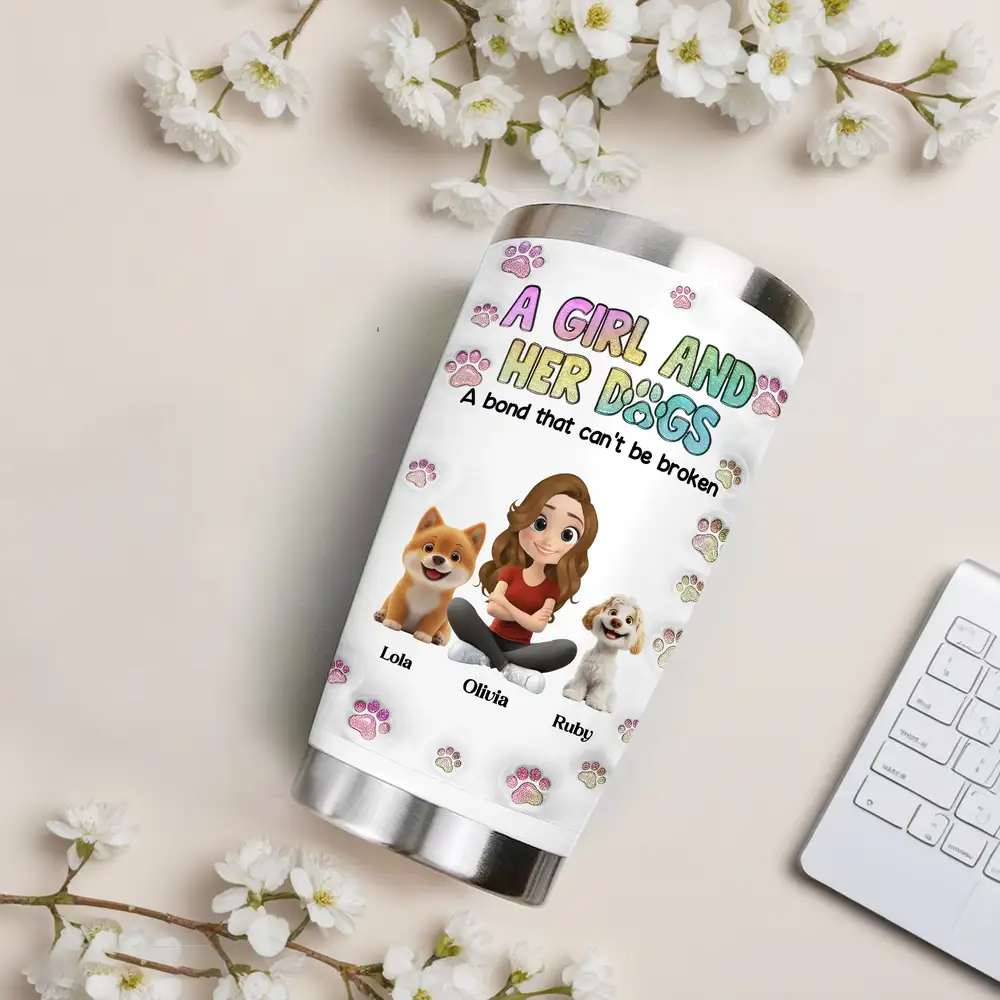 Personalized Insulated Travel Tumbler for Dog Moms & Lovers - Image 3