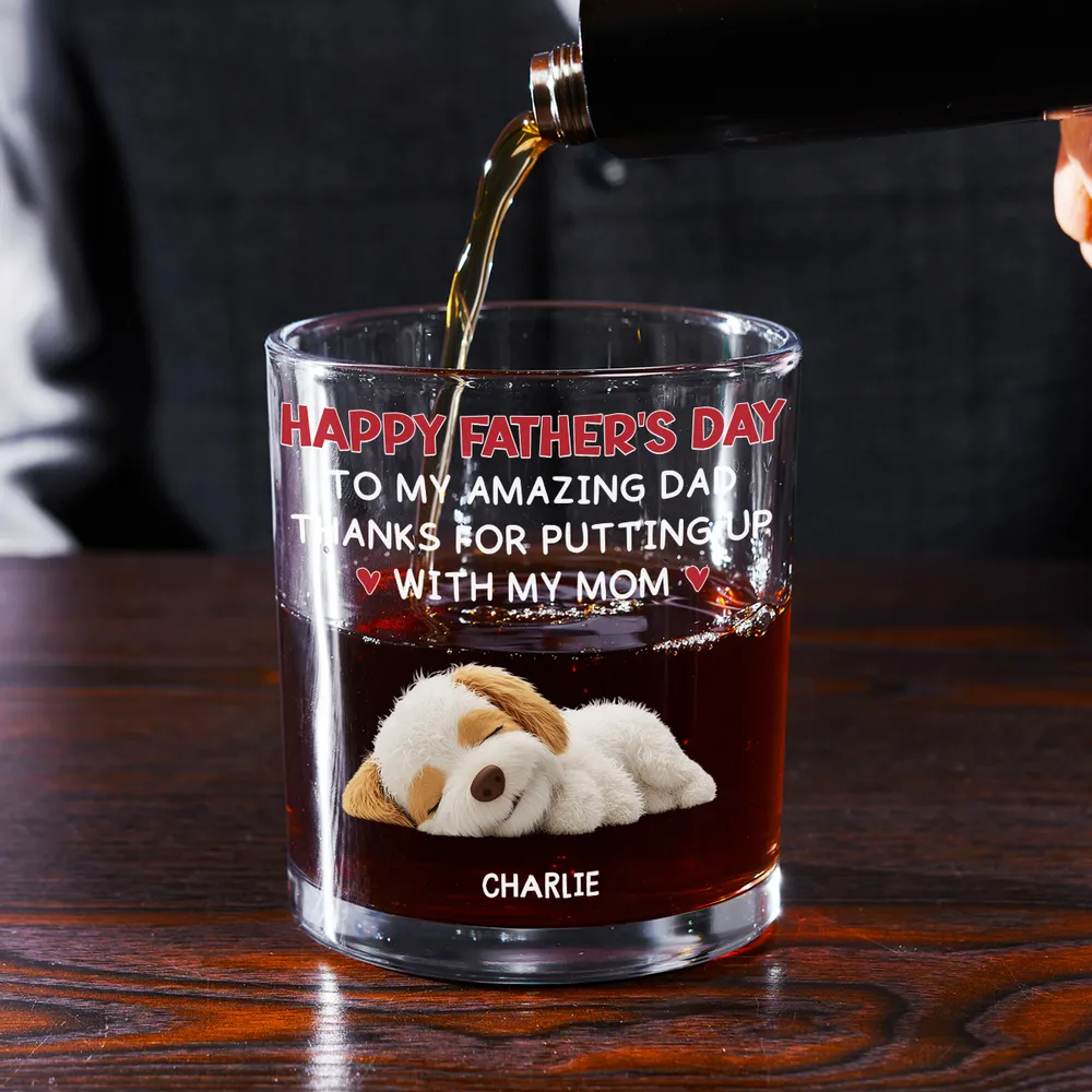 Personalized Whiskey Glass – Cute Pets Father’s Day Gift - Image 12