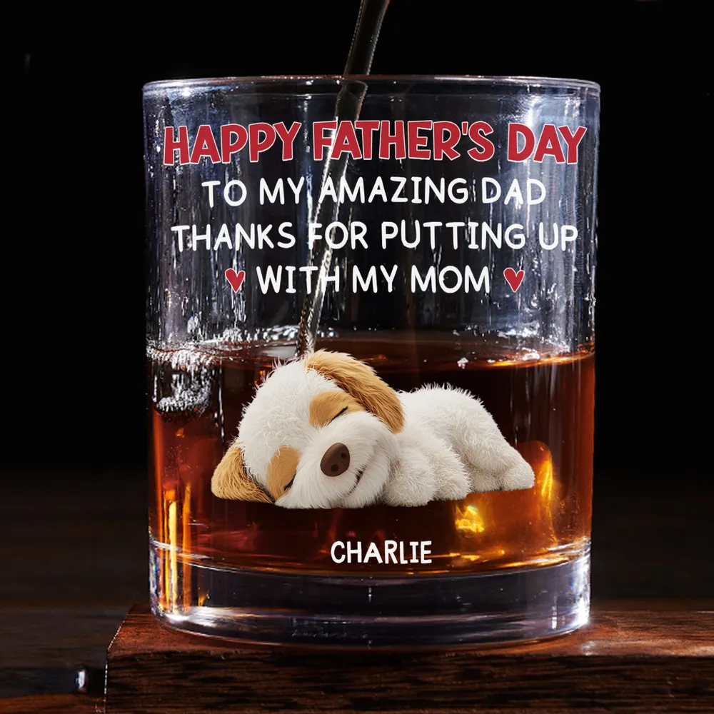 Personalized Whiskey Glass – Cute Pets Father’s Day Gift - Image 4