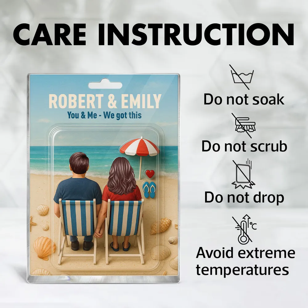 Personalized Acrylic Plaque – Beach Scene Gift for Couples - Image 6