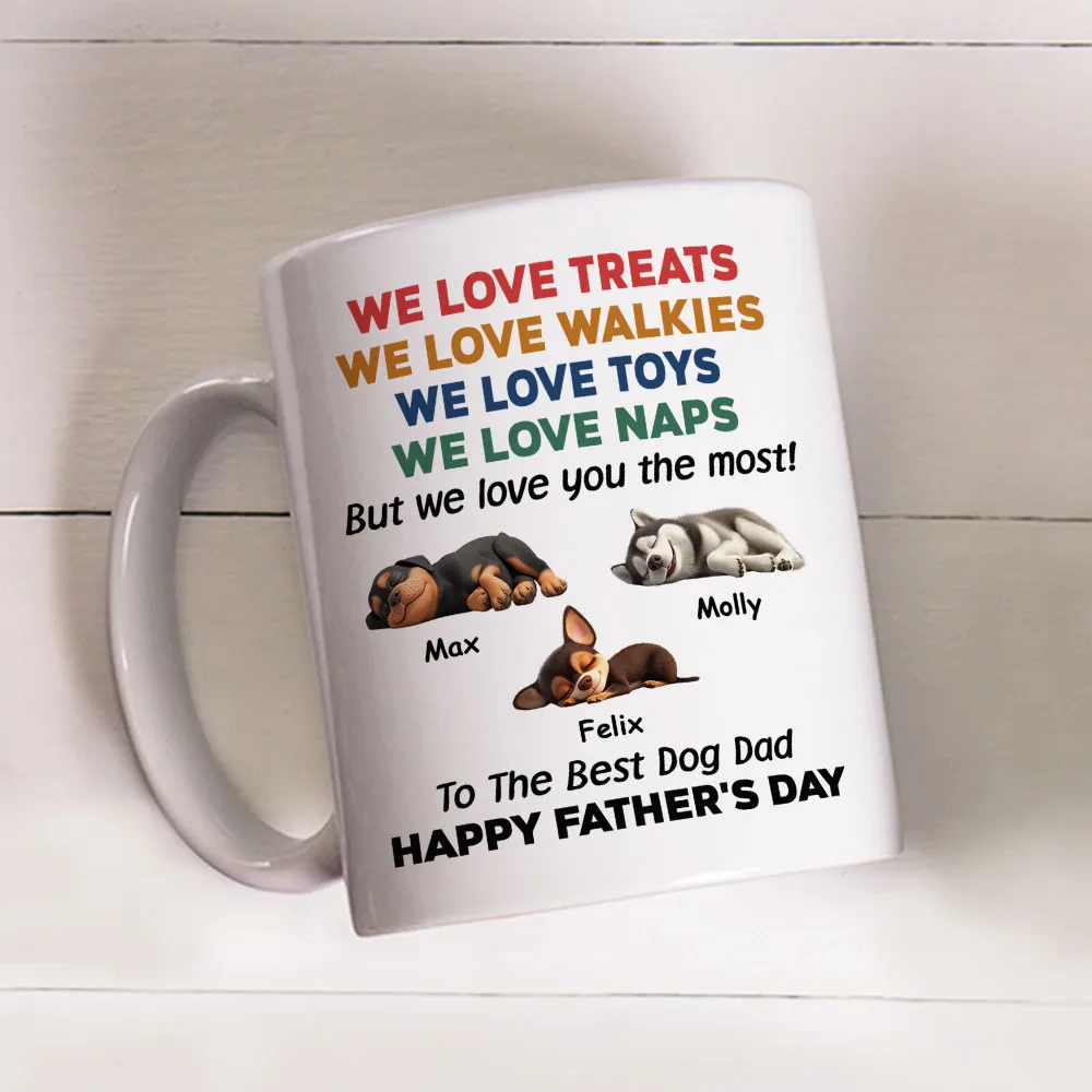 Custom Dog Dad Humor Mug, Personalized Holiday Gift Cup - Image 7