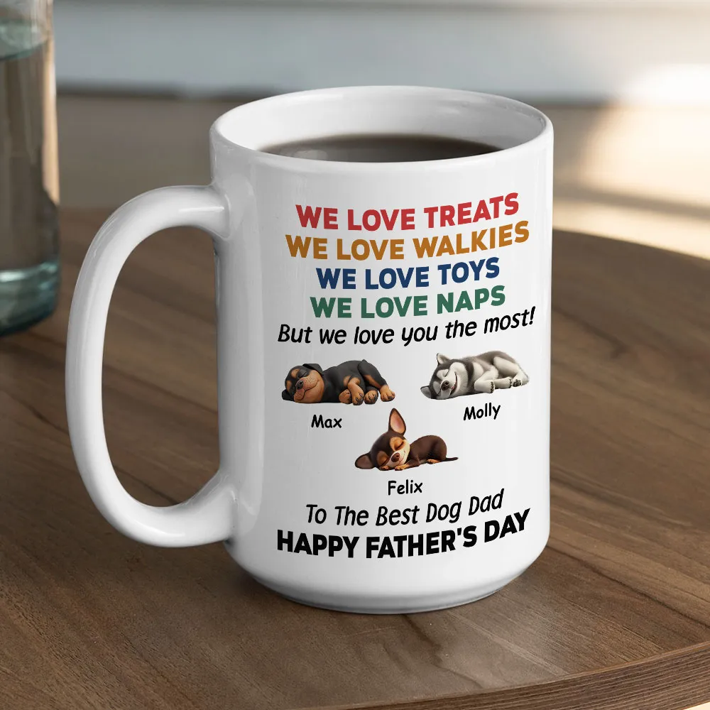 Custom Dog Dad Humor Mug, Personalized Holiday Gift Cup - Image 9