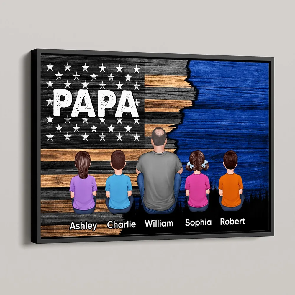 To Dad with Love – Custom Poster with Kids’ Names – Thoughtful Father’s Day Gift from the Family - Image 9