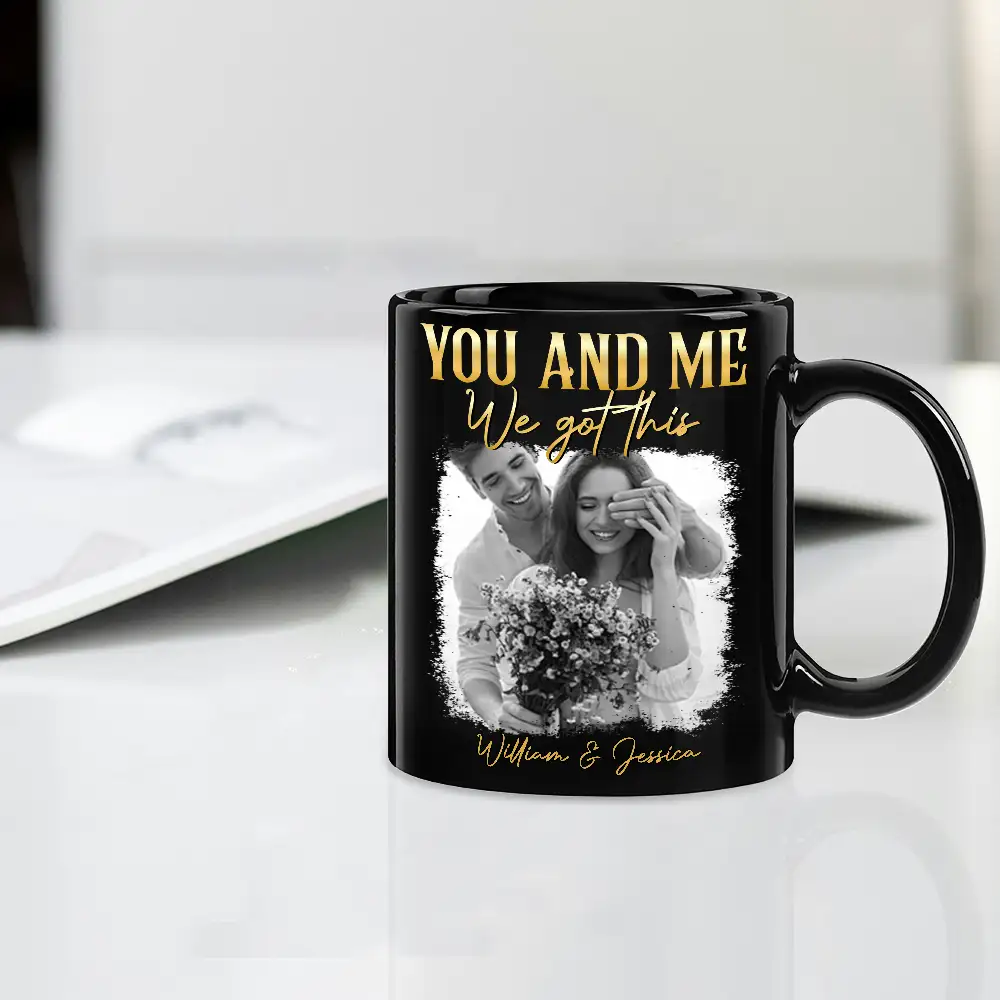 "You and Me – Personalized Couple Mug with Custom Photo and Heartfelt Message – Ideal Gift for Lovers, Couples, or Anniversaries" - Image 6