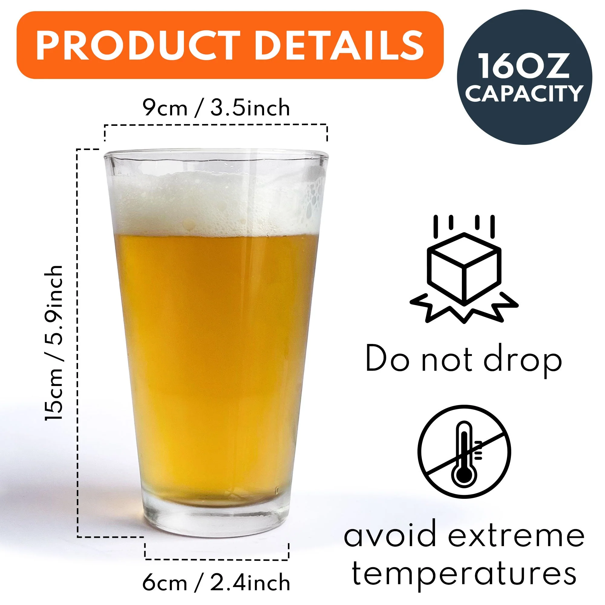 “To Dad” Personalized Beer Glass – Custom “From the Reasons You Drink” Heartwarming Father’s Day Gift with Cartoon Illustration - Image 7