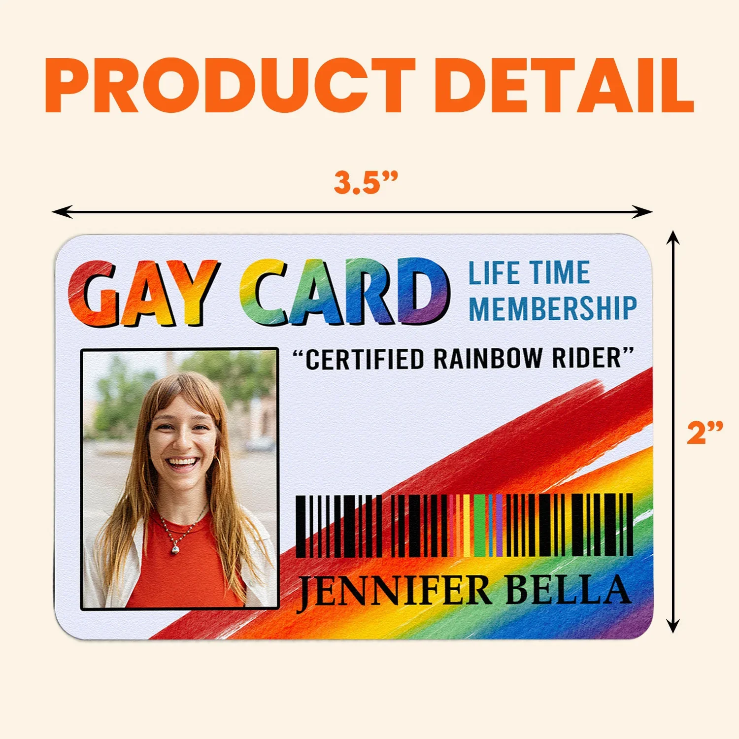 “GAY CARD” Lifetime Membership Metal Wallet Card – Personalized Pride Gift for Lovers - Image 9