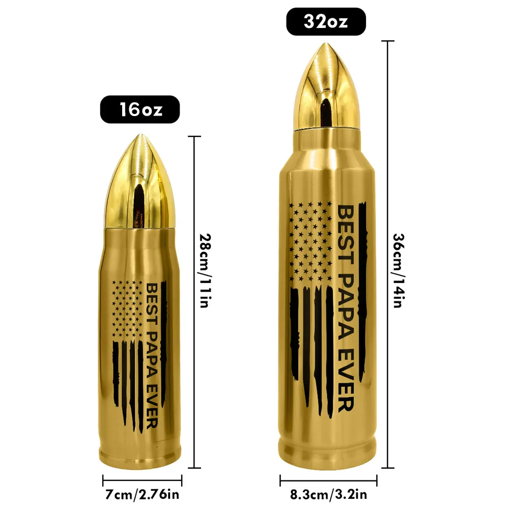 “Best Papa Ever” Bullet Tumbler – Personalized Fist-Bump Names, Father’s Day Gift - Image 7