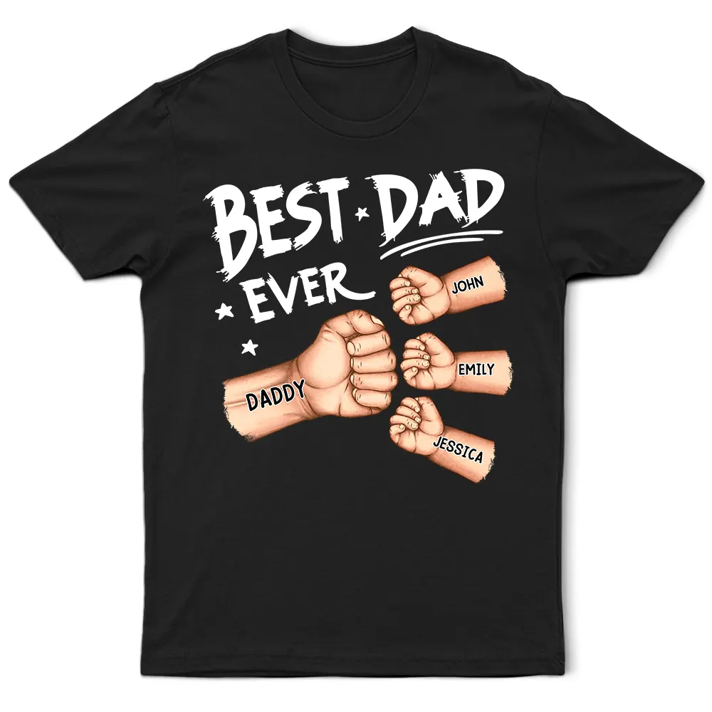 Men's Classic Tee with Custom Kids' Names – Father’s Day Gift - Image 4