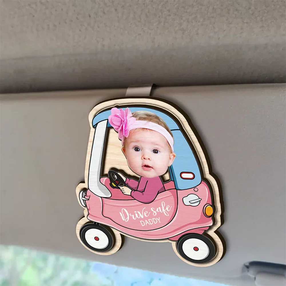 Personalized "Drive Safe" Car Visor Clip – Perfect Father’s Gift with Fun and Heartfelt Custom Design - Image 5