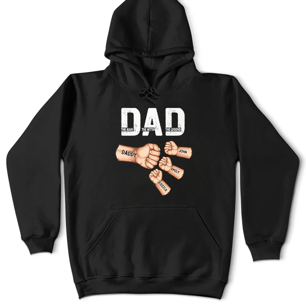“DAD - The Man The Myth The Legend” Custom Classic Tee – Fist-Bump Father’s Day Gift for Dad - Image 8