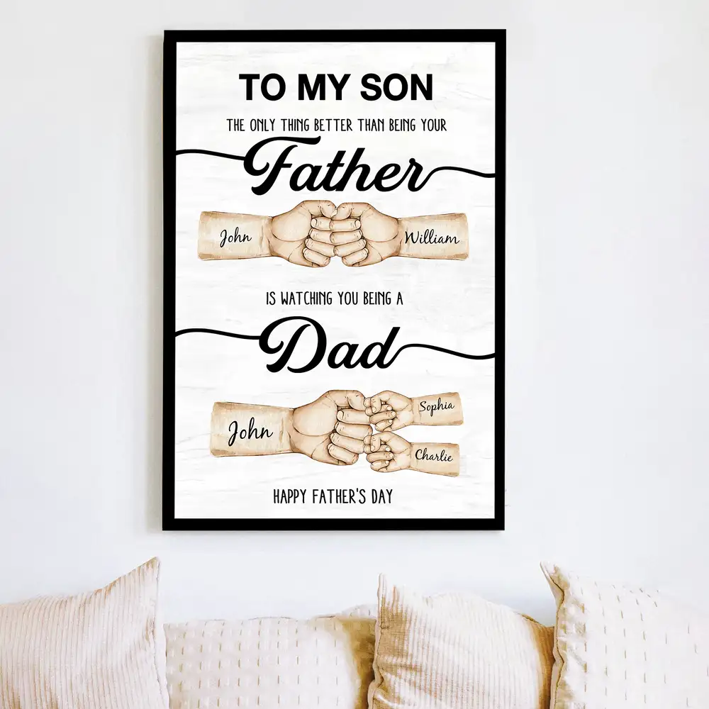 Heartfelt Plaque Gift – “Better than being your Father/Mother” – Special Father’s Day Tribute for Son - Image 4