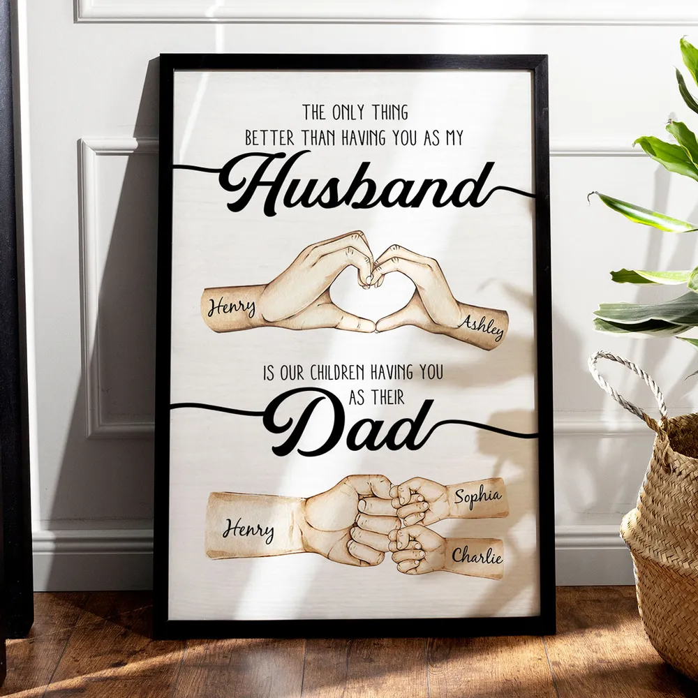 Custom Poster “Better than having you as my Husband” – Heartfelt Father’s Day Gift for Wife to Husband - Image 10