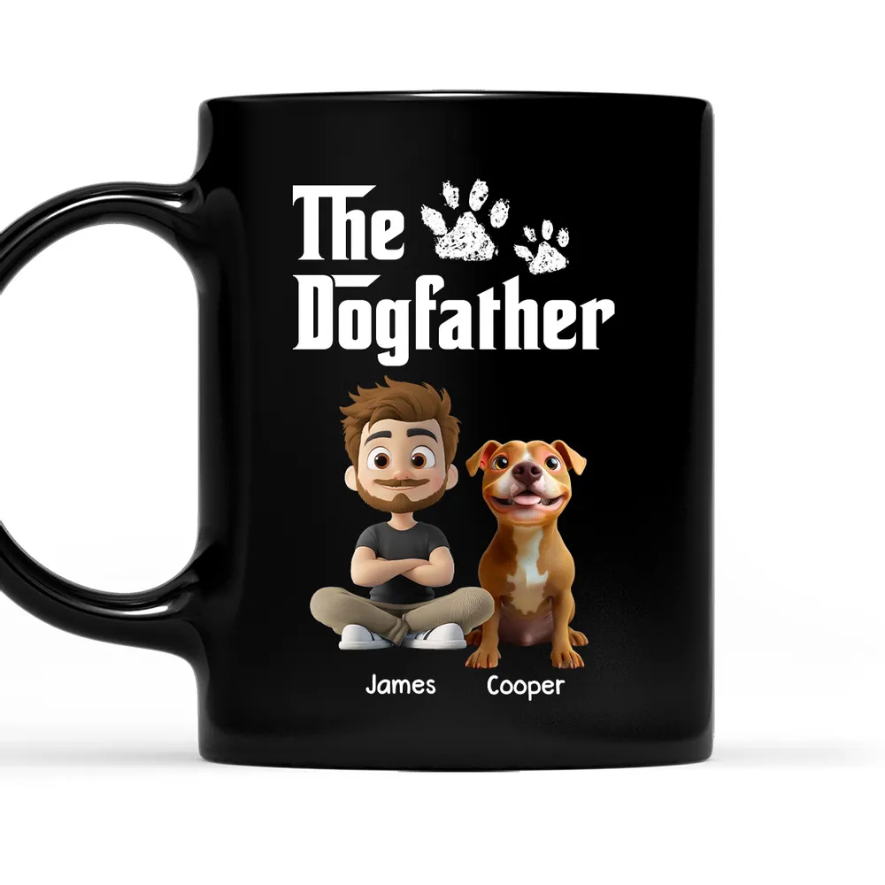 “The Dogfather” Personalized Full Color Mug – Custom Cartoon Mug for Dog Lovers - Image 5
