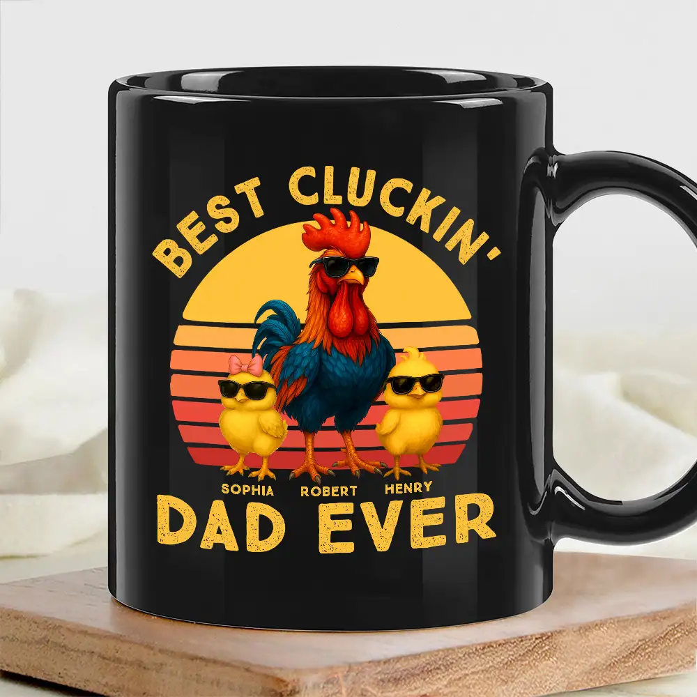 “Best Cluckin' Dad Ever” Classic Tee – Funny Father’s Day Chicken Family Shirt - Image 5