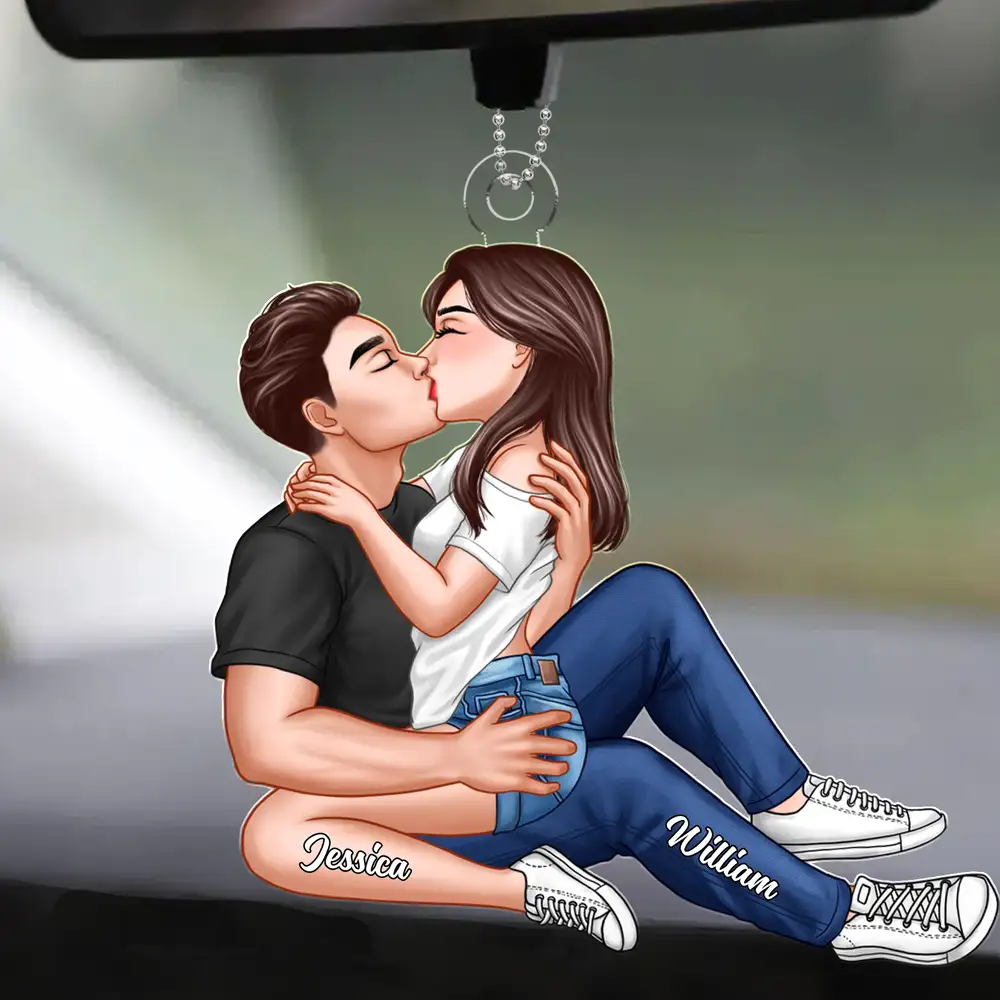 “Adorable Couple Keychain – Custom Acrylic Kissing Couple, Romantic Gift for Boyfriend & Girlfriend” - Image 6