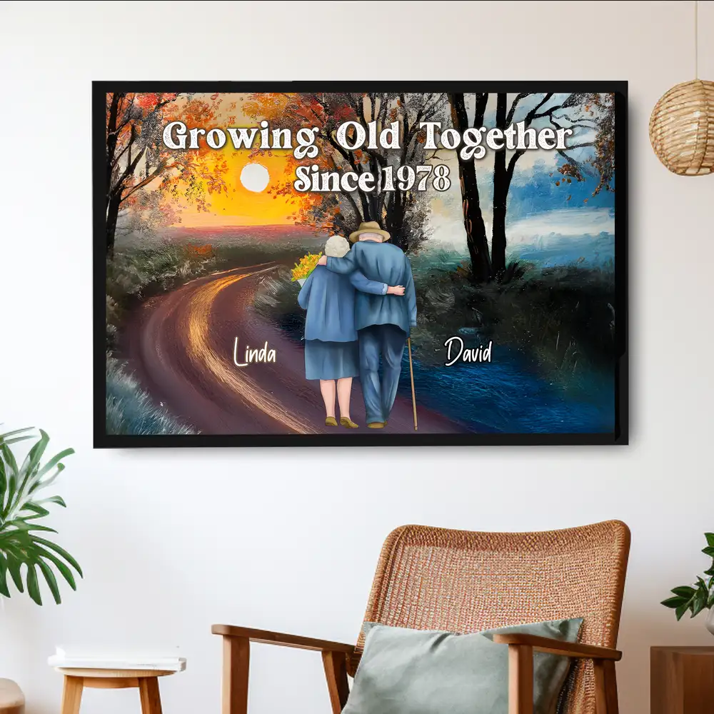 Growing Old Together Custom Acrylic Music Magnet – Personalized Couple Gift with Song, Names & Date - Image 3
