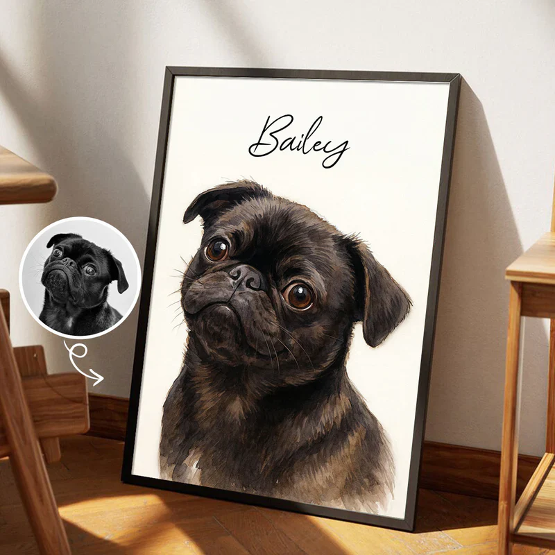 Custom Watercolor Pet Portrait Mug – Perfect for Dog Lovers - Image 10