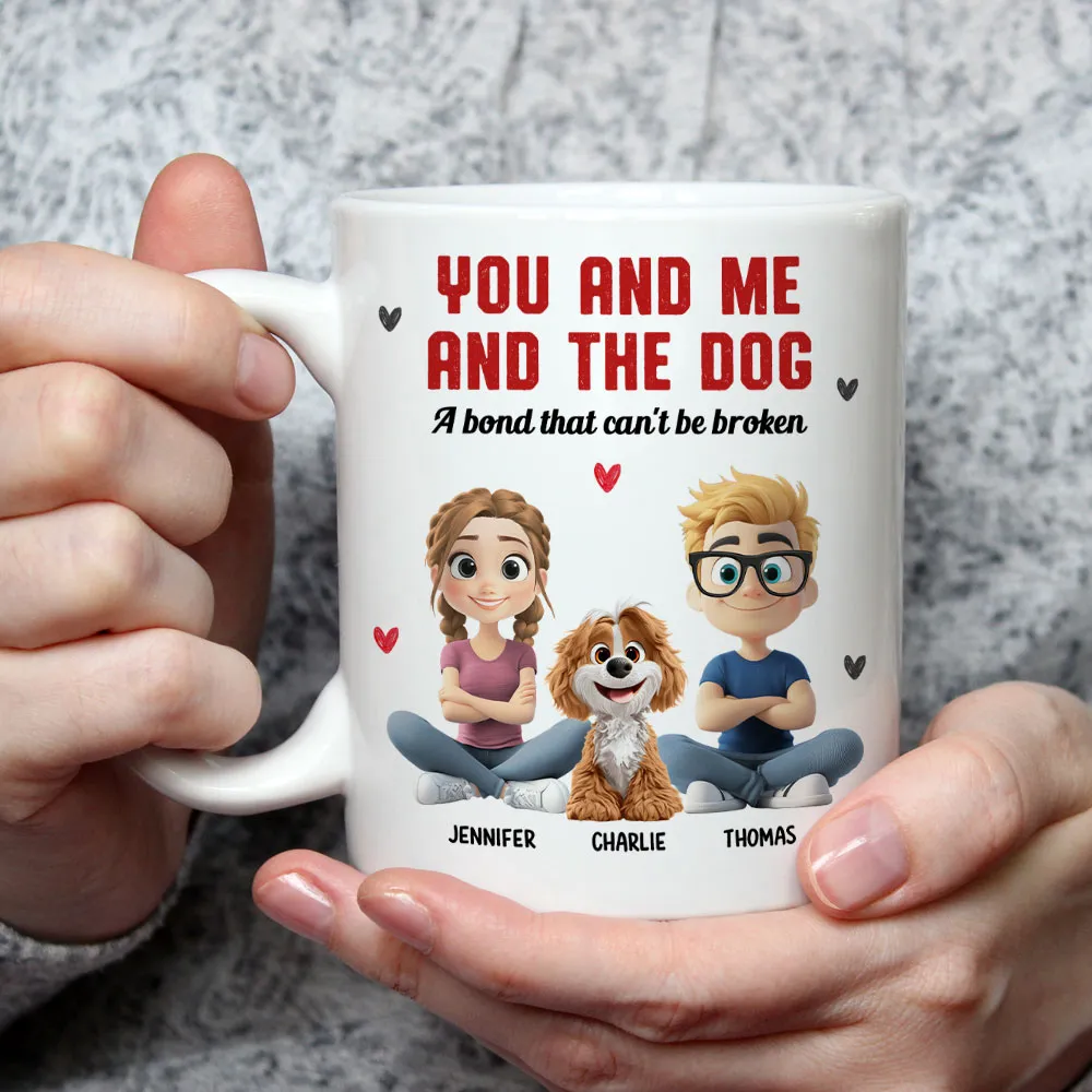 You and Me and the Dog – Custom Mug | A Bond That Can’t Be Broken - Image 5