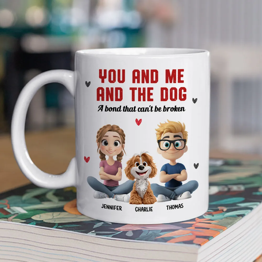 You and Me and the Dog – Custom Mug | A Bond That Can’t Be Broken - Image 6