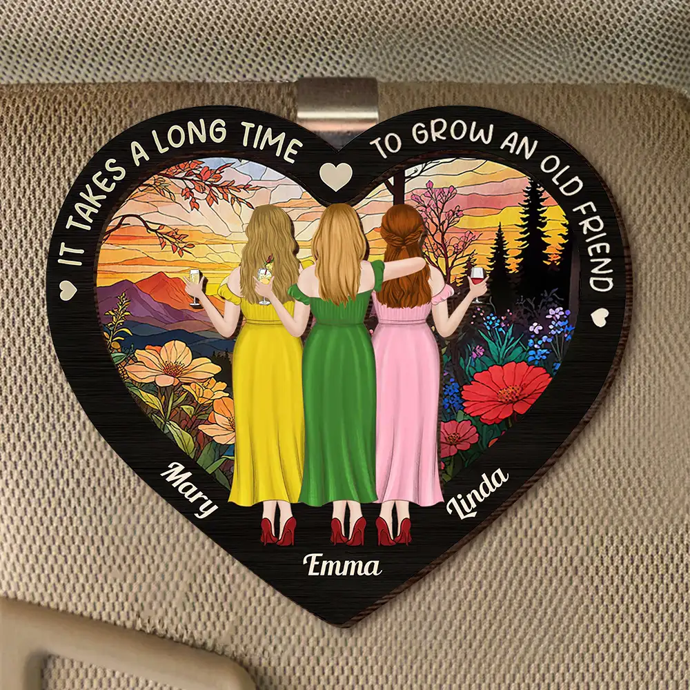 Custom Car Visor Clip for Friendship – Thoughtful Gift for Lifelong Friends - Image 2