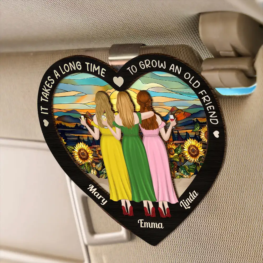 Custom Car Visor Clip for Friendship – Thoughtful Gift for Lifelong Friends - Image 5