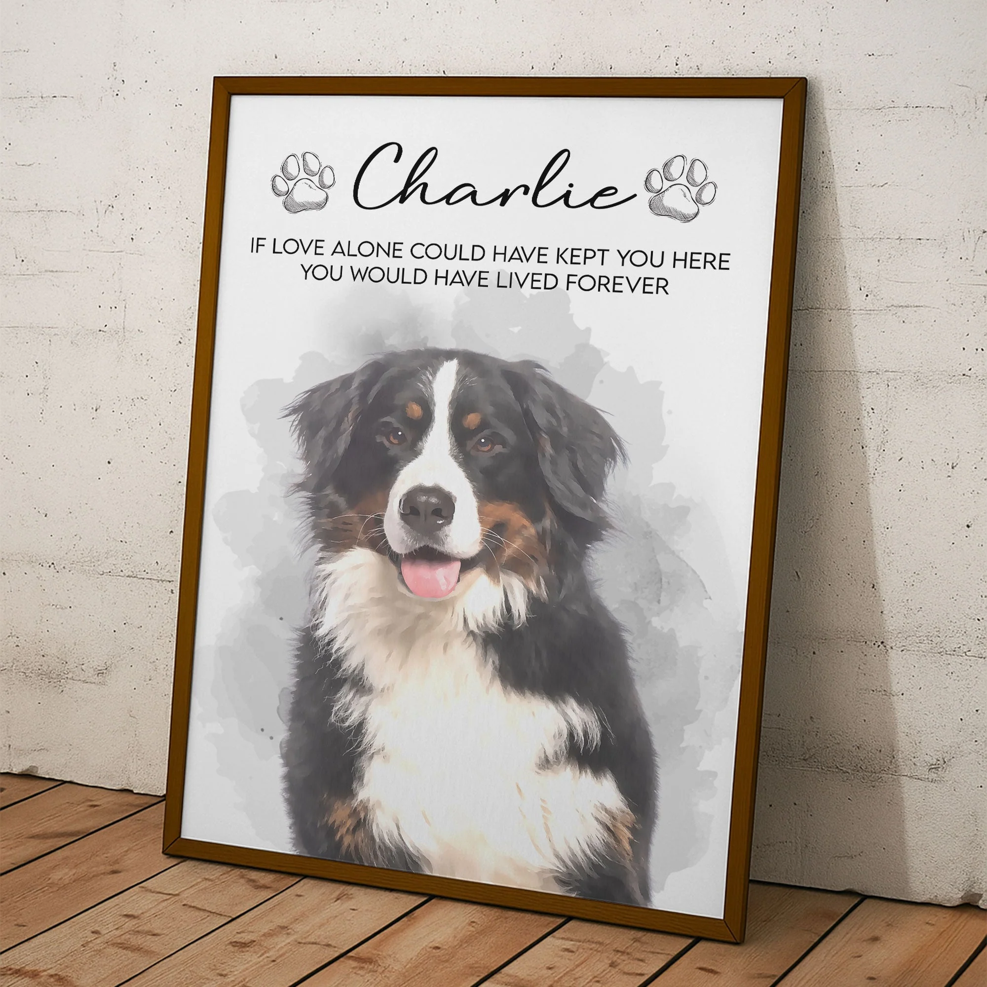 "If Love Alone Could Have Kept You Here" Dog Memorial Canvas – Personalized Tribute for Your Beloved Pet - Image 6