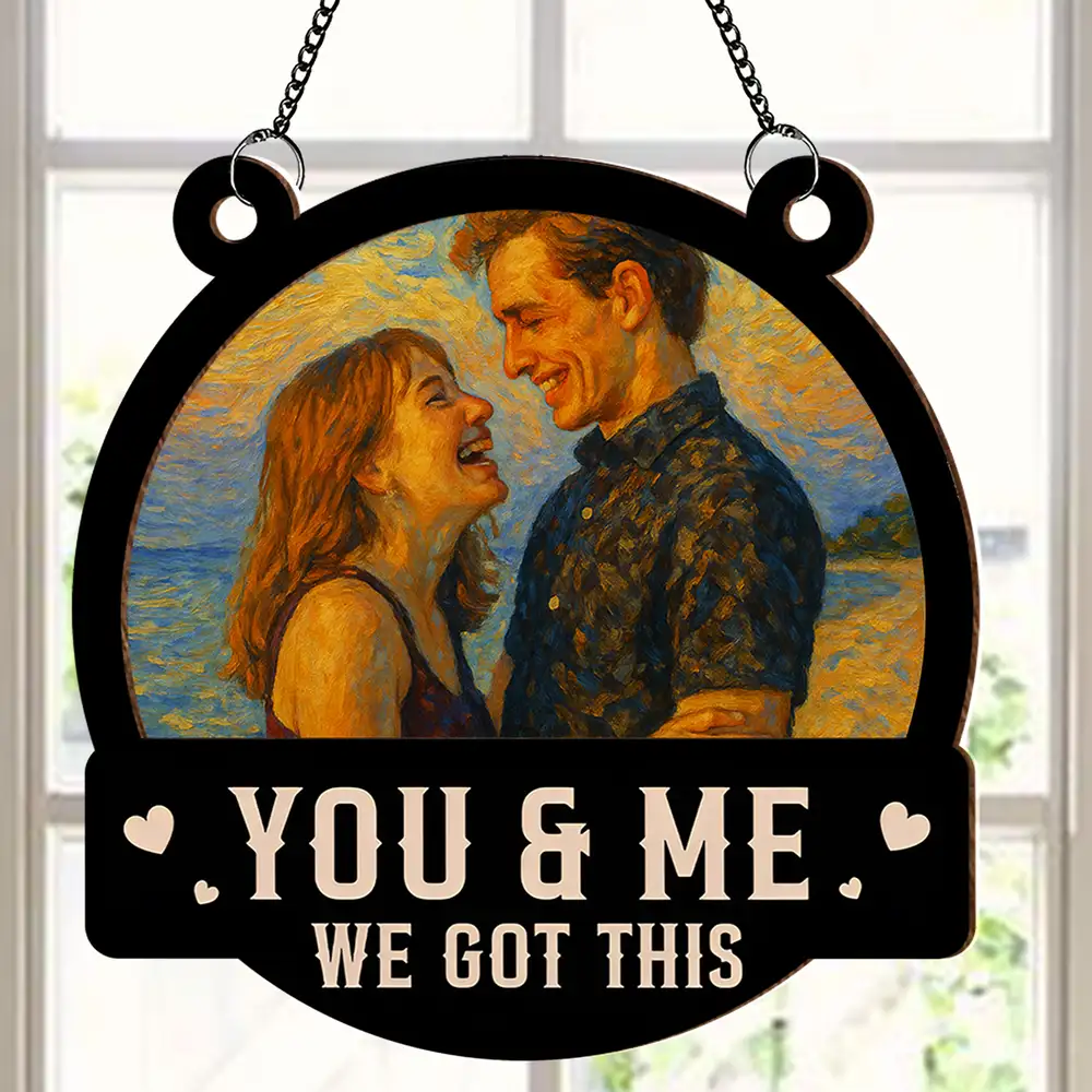 Personalized Romantic Ornament – Custom Oil Painting Gift