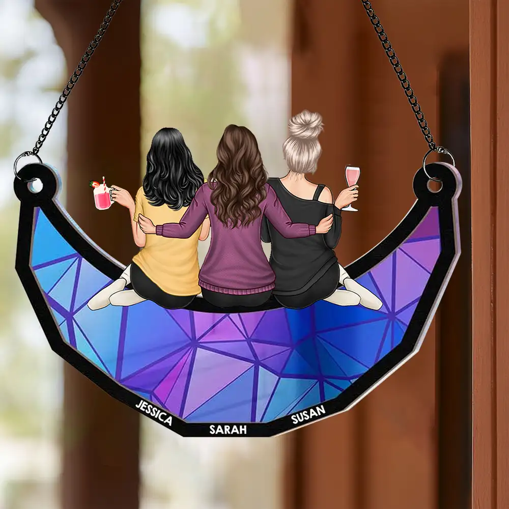 Sisters Forever Side By Side Heart To Heart Ornament – Thoughtful Personalized Gift for Sister or Friend - Image 3