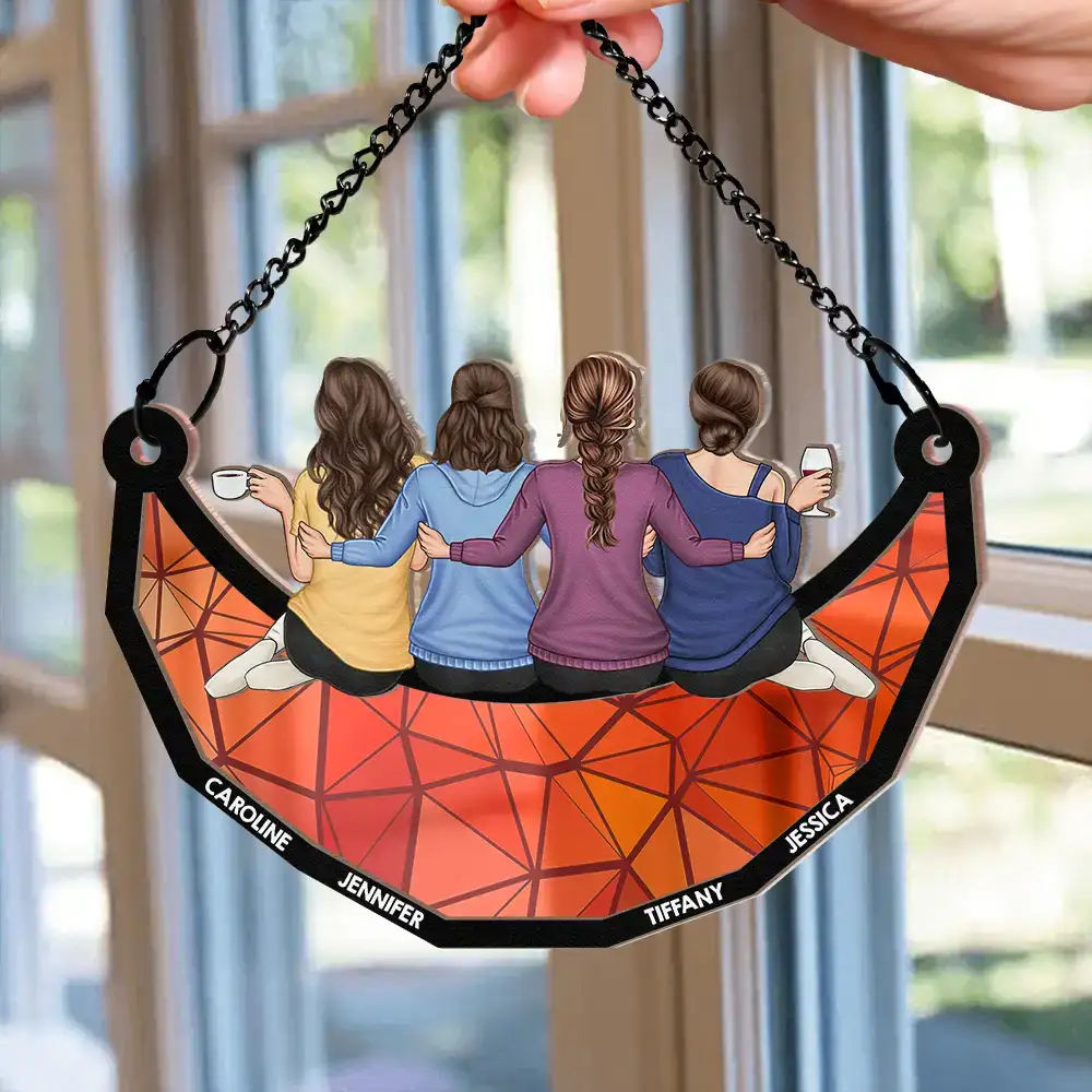 Sisters Forever Side By Side Heart To Heart Ornament – Thoughtful Personalized Gift for Sister or Friend - Image 6