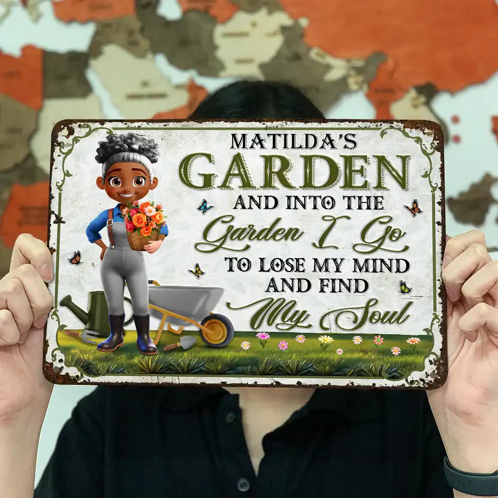 My Garden Custom Iron Sign – “Garden I Go, Lose My Mind, Find My Soul” - Image 5