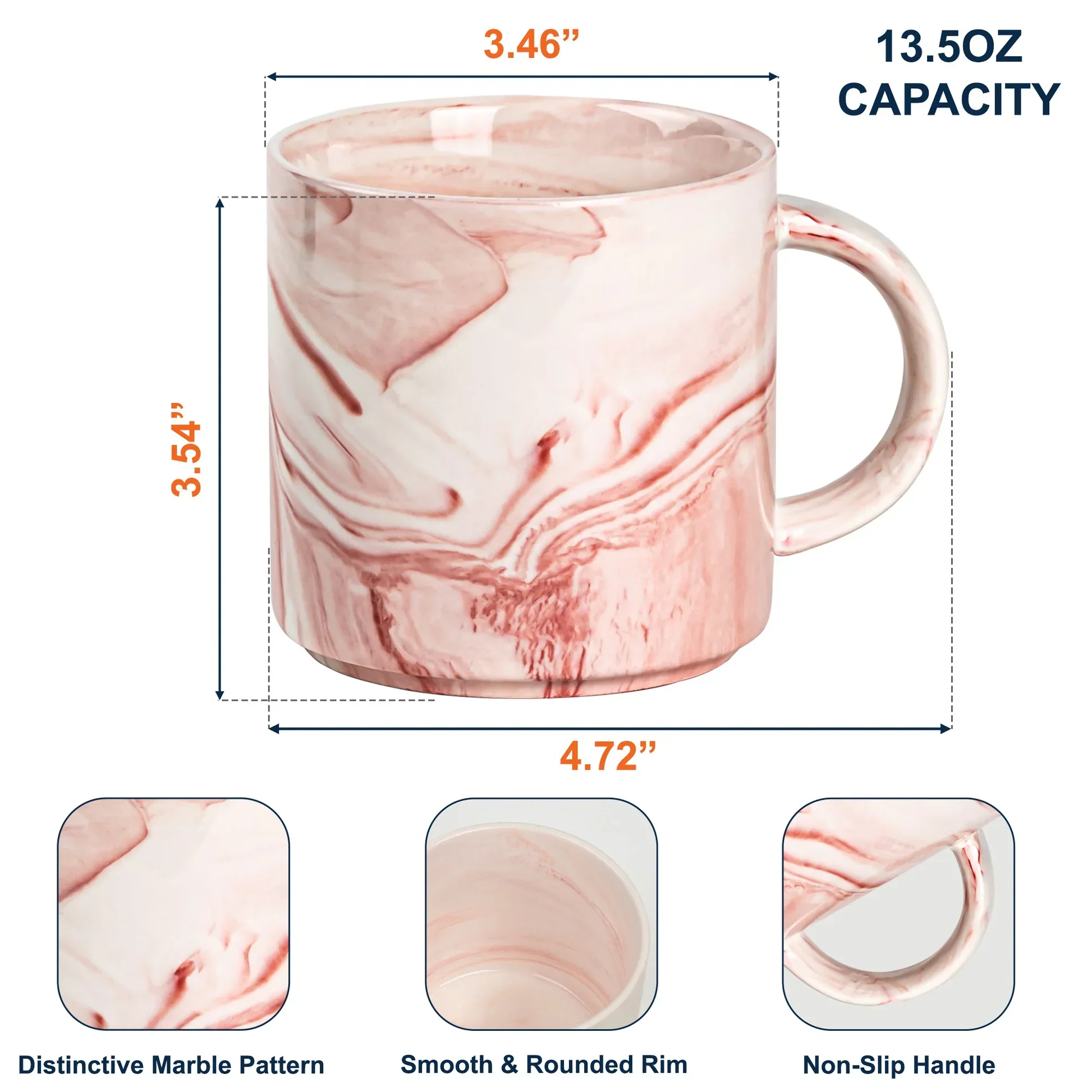 Every Sip Tastes Like It's Not My Problem Anymore - Personalized Marble Mug - Image 5