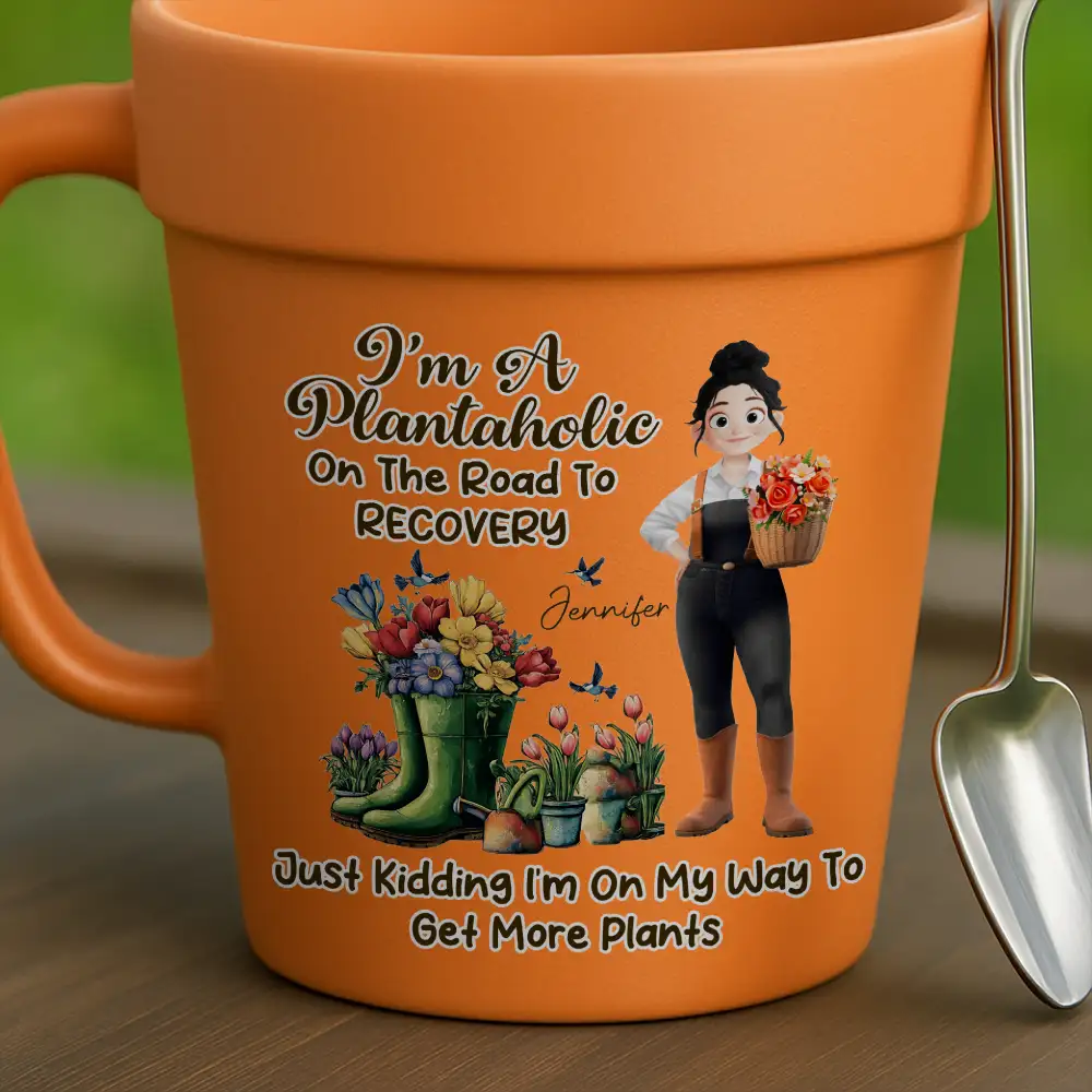 For the Gardening Enthusiast – Personalized Flower Pot Mug for Plant Lovers, Ideal Gift for Gardeners
