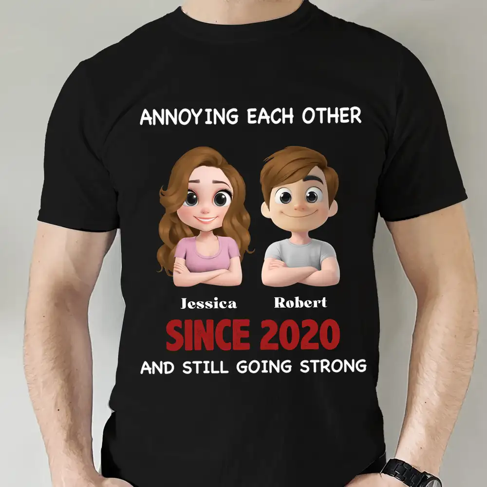 Annoying Each Other - Personalized Couple Cup – A Hilarious Love Story with Custom Names - Image 7