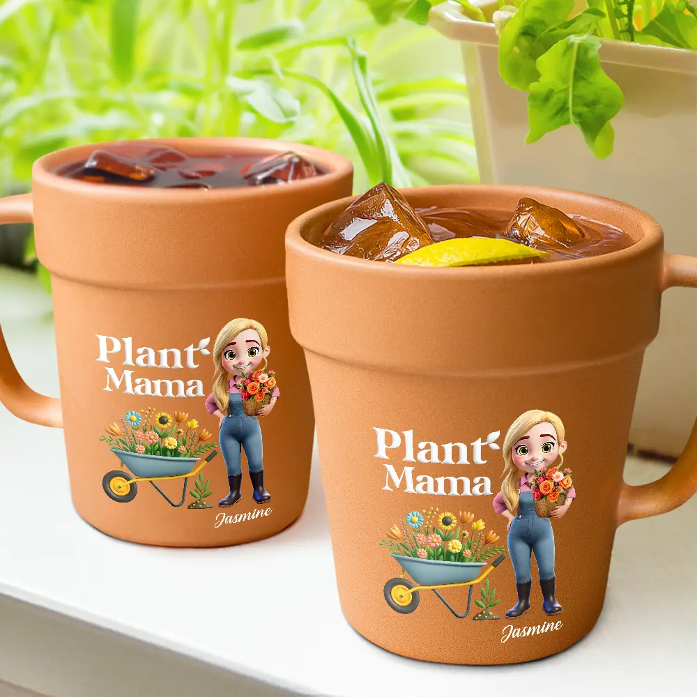 Plant Lady Personalized Plant Pot Mug – Funny Gift for Gardening Lovers, Plant Enthusiasts, and Her - Image 4