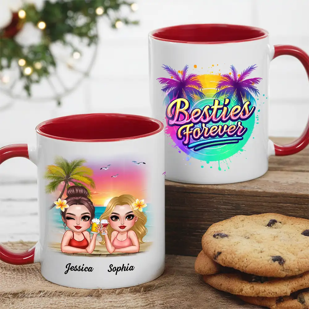 Besties Forever – Personalized Tropical Mug for Best Friends - Image 5